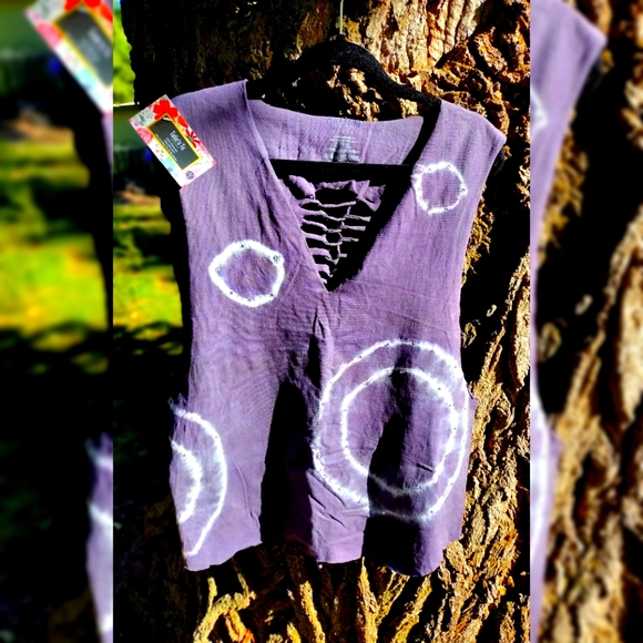 Grey polka dot tank by Talie's Ts - Picture 1 of 2